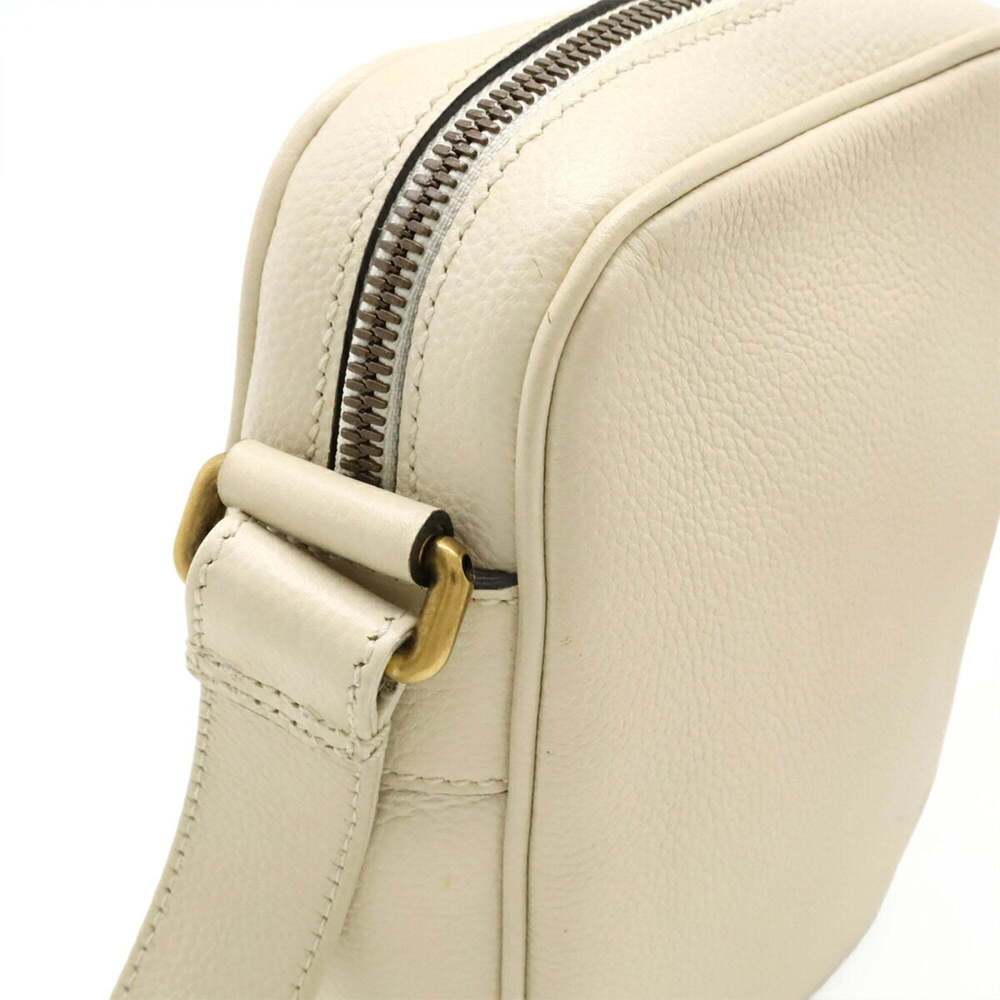 GUCCI White Leather Pochette Shoulder Bag - Picture 5 of 9